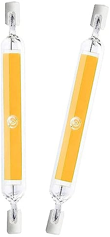 Dimmable 20W High Brightness LED Light Bulbs - 200W Halogen Equivalent, R7s Double Ended J-Type T3 Base for Work Lighting & Landscape Lights, Natural White, 78mm, 2 Pack