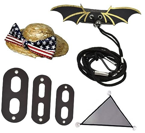 POPETPOP Reptil Geschirr Leine Reptilienleine Reptilienweste-Set Mit Accessoires Für Spaziergänge Und Partys Leichtes Und Bequemes Material Für Gesunde Bewegung