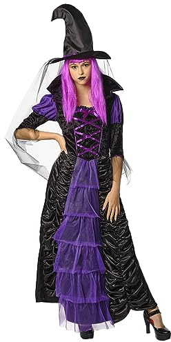 Rubies Witch Witch Kostym för kvinnor, Klänning och hatt, Officiell Halloween, Carnival, Fester och Cospplay