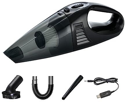 puzzlegame Aspirateur à Main pour Voiture, aspirateur à poussière Rechargeable USB à Haute Puissance - Nettoyage à Domicile secs et humides applicables pour l'intérieur Automatique, Le