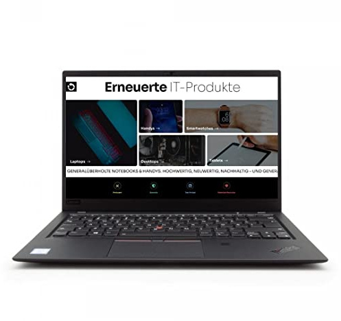 Lenovo ThinkPad X1 Carbon 6th Laptop | 14 Zoll | 1920 x 1080 | Intel Core i7-8650U | 16 GB DDR4 RAM | 512 GB NVMe | DE-QWERTZ | Windows 11 Pro | 1 Jahr Garantie (Generalüberholt)