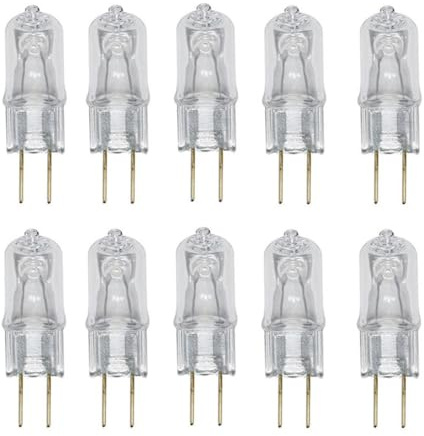 UGEFKMQ Kapsel Halogen Leuchtmittel G4 20W 220V dimmbar transparent steckbar G4 10W Halogenlampen warmweiß 10PC 20 W