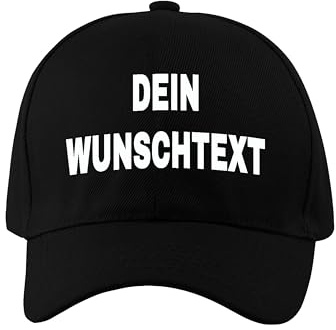 NIMAMA Unisex Erwachsenen Cap Bedrucken Lassen - Mit Wunschtext personalisiert - Individuell als Geschenk für Herren und Damen selbst gestalten