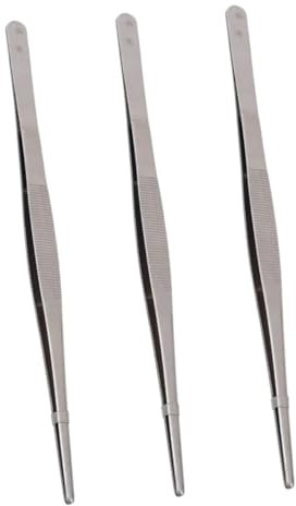 Ciieeo 3pcs Food Clips Small Steak Clamps Fishbone Clip BBQ Tong for Food Serving Tweezers Kitchen Barbecue Supplies