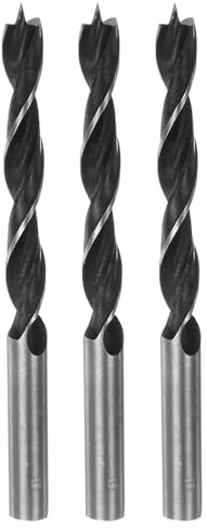 sourcing map 3pcs Brad Point Drill Bits 9mm/23/24 Dia Straight Round Shank | Drill Metric Brad Point 3.15 Drilling Depth Spiral Twist Drill Bits for Carpenter Woodworking Plastic Rubber