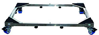 Washing machine base Fridge Freezer Wheels Heavy Duty Movable Washing Machine Base with 4x2 Wheels Telescopic Tumble Dryer Holder Stand Refrigerator Cabinet Large Bearing Capacity Trolley Length