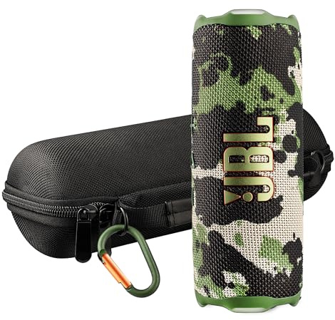 JBL Flip 7 Portable Bluetooth Speaker (Squad) | Bold Pro Sound with AI Sound Boost, 16-Hour Playtime, IP68 Waterproof & Dustproof, Auracast Multi-Speaker Pairing + Travel Case