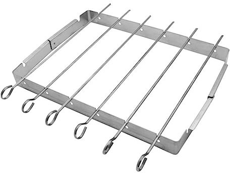 BESTonZON 1 Ensemble Set de Pratique Acier Inoxydable Brochettes pour BBQ Plein Air pour Camping