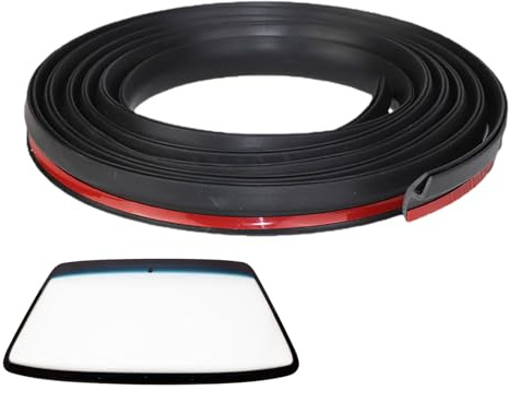 Tira de sellado de parabrisas – Burlete de clima para coche | Burlete de sellado automático | Cubierta de goma de sellado de goma para puertas correderas de parabrisas delantero y trasero