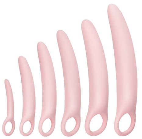 6-Pack Silicone Dilators for Pelvic Floor for Women, Full Set