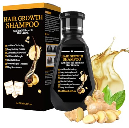Champú para Cabello Fino | Champú Densificante 250ml - Acondicionador Natural para Limpieza Profunda Cuero Cabelludo Relajado Voluminizador - Volumen Estimulante Suavizado