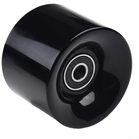 Besttoolifes Ensemble de roues de longboard en polyuréthane 78a pour skateboard de rue et régulier, 60 x 45 mm, avec roulements ABEC9 608RS et entretoises, remplacement durable pour roues (noir)