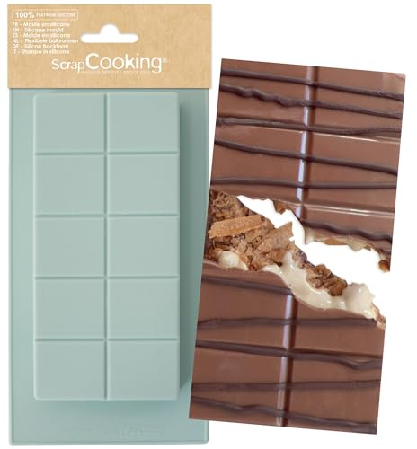 ScrapCooking - Moule Silicone Tablette Fourrée - Pour Réaliser des Tablettes Maison - Chocolat Dubai - Ustensile Souple - Pâtisserie - 6720