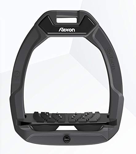 Flexon Sicherheitssteigbügel Safe-on Dark Grey Inclined Black Ultra Grip Black