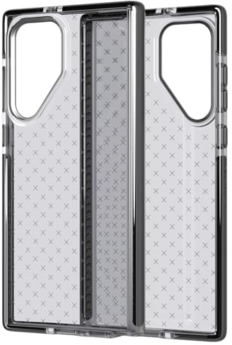 tech21 Evo Check für Samsung Galaxy S22 Ultra - Schutzhülle mit 4,8 m Multi-Drop-Schutz Smokey Black