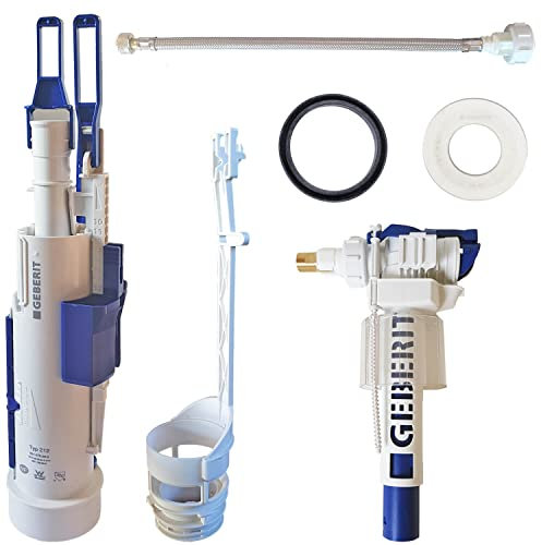 Ersatzteilset für Geberit Unterputzspülkasten UP100, UP300, UP320, UP320Y, Sigma und Delta (Flexschlauch, Heberglocke, Korb, Dichtungen, Füllventil)