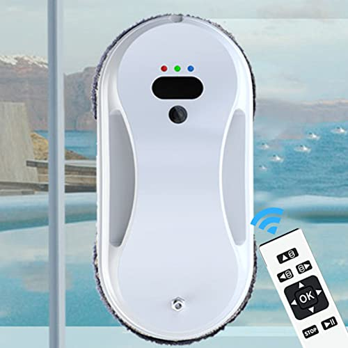Laveur de Vitre, Robot Nettoyeur de Vitres Contrôlé par Télécommandé, 3 Modes Automatiques au Choix, Laver Divers Types de Surfaces