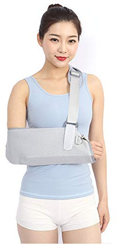 Armschlinge mit ergonomischem Design, geteilter Riemen und Bund mit ABS-Plattenunterstützung für gebrochenen gebrochenen Arm, Ellenbogen-Handgelenk, Verstellbarer Schultergurt, universell fü