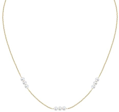Morellato Collana Donna in Argento 925‰, Collezione Perle Contemporary, Perle Bianche- SAWM01