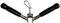 Tricep Lat Bar Press Down, Multi Gym Cable Machine Attachment, Curl Pulldown Bar with Rubber Handle for Strength Workout