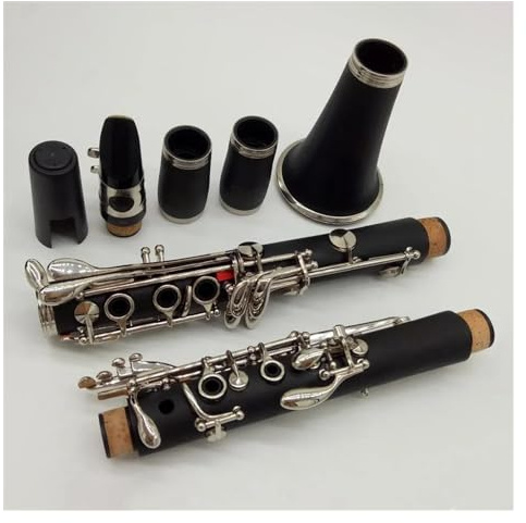 Klarinette Instrument 17 Tasten B-Klarinette, Bakelit-Klarinette, Neusilber-Taste Mit Etui, Mundstück, Blätter, Zubehör