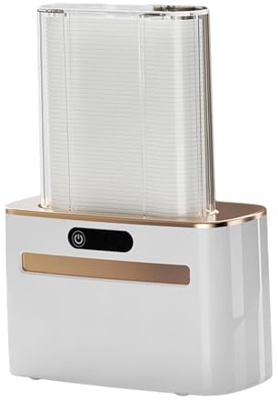 F Fityle Porta filo interdentale elettrico, dispenser intelligente per filo interdentale, scatola porta bastoncini per filo interdentale, custodia per filo, D'oro