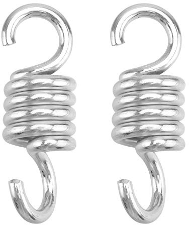 BESPORTBLE Ressorts de Balançoire Robustes pour Fauteuil Hamac Suspendu Extérieur 6,7 Mm Acier Galvanisé Double Crochet Pivotant Support 200 Kg Faible Bruit Longue Durée