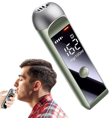 Nuyhgtr Portable Breathalyzer, Alcohol Tester Device, Breath Alcohol Detector, LED Display Breathalyzer, Accurate Alcohol Tester, Personal Breath Test Tool, Digital Alcohol Breath Analyzer