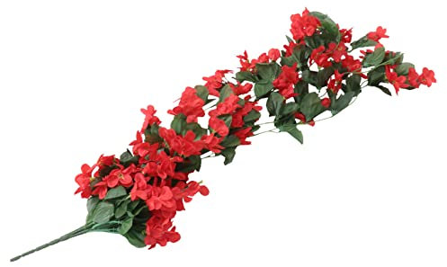 RORPOIR Künstliche Blumen Rot Seidenblumen Für Dekoration Kunstblumen Für Hochzeit Simulationsranke Für Zuhause Plastikblumen Für Büroeinrichtung Kunstpflanzen Für Tischdekoration