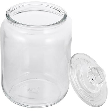 Cabilock Frasco Transparente De Vidrio Almacenamiento Seguro y Saludable Para Alimentos Botella De Almacenamiento