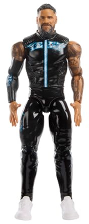 Mattel WWE Main Event - Jey Uso, personaggio collezionabile Superstar Series 157, action figure snodata da 15+ cm con aspetto realistico, giocattolo per bambini, 6+ anni, JGD35