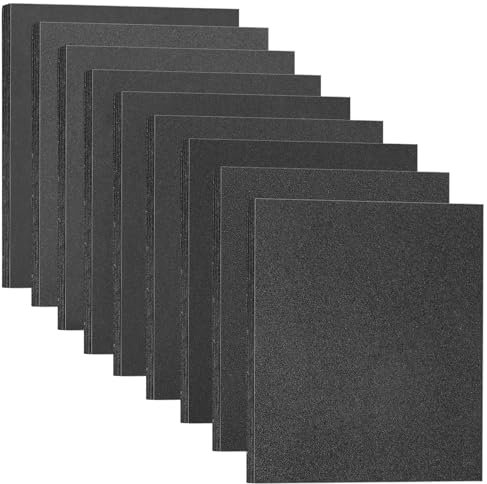 STEBRUAM Carta Abrasiva 18 Pezzi,230x280mm Vetrata,Grane 120/180/240/320/400/600/800/1000/2000 Grinta,Sandpaper Vetro Impermeabile Levigatura a Secco e Umido