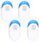 Repelente Ultrasónico de Plagas,4 Pack Electrónico Repelente Mosquitos Insectos,Repelente Ultrasónico Mosquitos,para Moscas, Mosquitos, Ratones, Cucarachas, Arañas, Hormigas