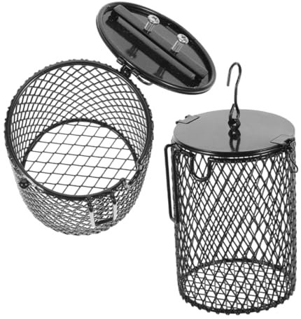 BESPORTBLE 2pcs Tortoise Basking Reptile Tank Turtle Heat Lamp Cover Bird Heat Lamp Lampshade Metal Lampshade for Pet Cage