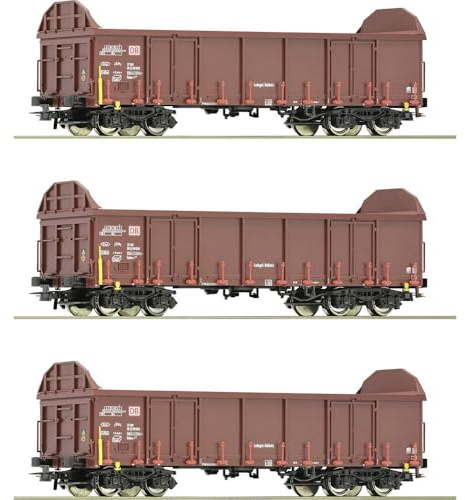 Roco 6600131 H0 - Set di 3 carri merci aperti, DB AG