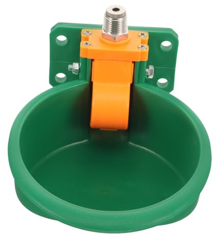 Kisangel Bebedero Automático Plástico para Ganado Resistente Mordeduras Gran Capacidad Tazón para Vacas Ovejas Caballos y Perros de Agua Estable y Fácil Granjas