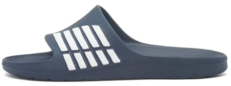 Shoe Zone - Adults Navy & White Stripe EVA Slider - Size 9 UK - Blue