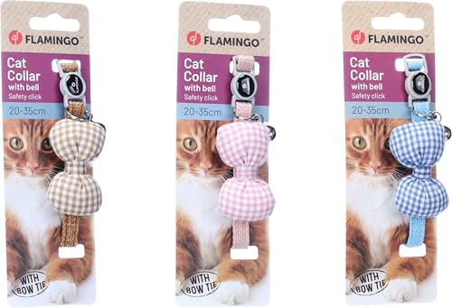 Katze Halsband mit Schleife Dilia Mehrere Farben 20-35cm 10mm