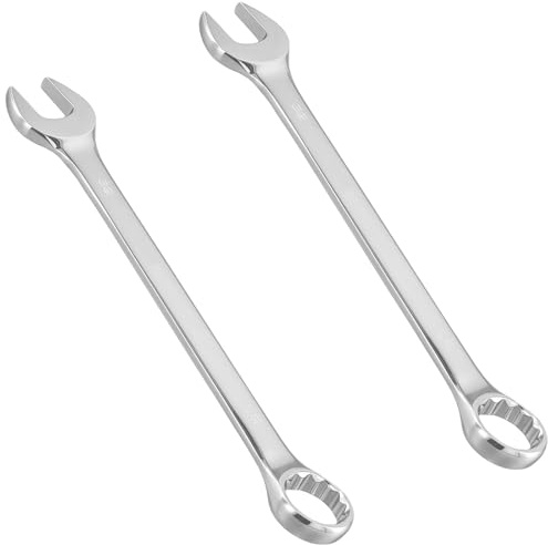 SOUJAP 2 llaves de trinquete combinadas, 32 mm, plateadas, 359 mm de largo
