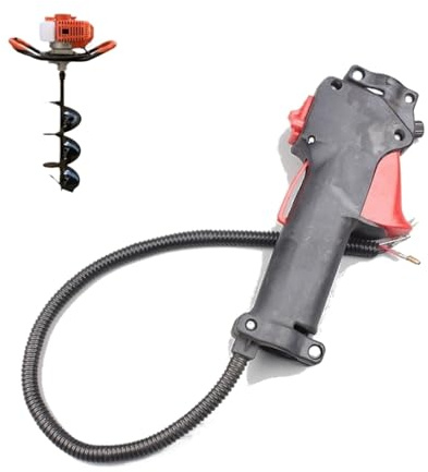 XEBRAD Maniglia del cavo dell'acceleratore Trigger On Off Kill Switch, 48F 1E48F 63cc Trivella di terra Trapano Decespugliatore Attrezzi da giardino Tosaerba Interruttore dell'acceleratore