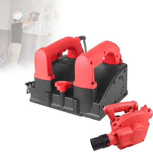 Electric Wall Planing Machine, Concrete Planer Wall Scraper, 1000-4000r/min, With Vacuum Cleaner 23000r/min, For Rough Uneven Surfaces