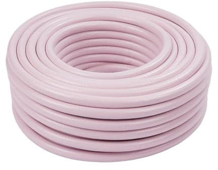 Relaxdays trädgårdsslang, 20 m, universell 1/2 tum UV- och väderbeständig, PP, rosa