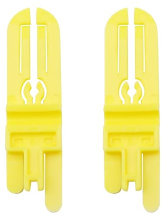Teron 2 distanziatori per pastiglie dei freni per bicicletta, compatibili con Magura, ABS, leggero, portatile, di colore giallo