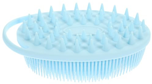 ifundom Silicone Bath Brush for Gentle Massage and Daily Cleaning Use with Supple Bristles Bath Scrubber for Sensitive Skin and Cradle Cap Treatment