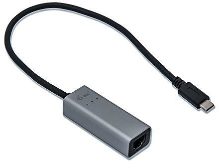 i-tec USB-C Metal Gigabit Ethernet Adapter 1x USB-C to RJ-45 for Windows MacOS Android Linux