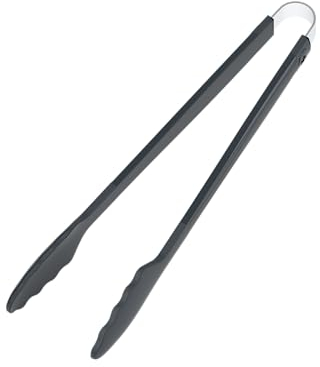 Kochblume Gourmetzange | Premium-Silikon & BPA frei| Hitzebeständig | Spülmaschinenfest | 33,5cm | Farbe: anthrazit