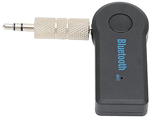Receptor Bluetooth para automóvil, Adaptador Bluetooth AUX con cancelación de Ruido, Puerto de Audio de 3,5 mm Calidad de Sonido HiFi para teléfono Inteligente, computadora portátil