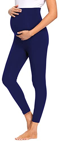 JMITHA Legging Grossesse Maternité, Pantalon de Grossesse Femme Leggings Longs de Grossesse en Coton, Super Confortable Legging Vêtements Grossesse Sports et Loisirs (Blanche, XXL)