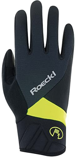 Roeckl Runaz Winter Fahrrad Handschuhe lang schwarz/gelb 2023: Größe: 10.5