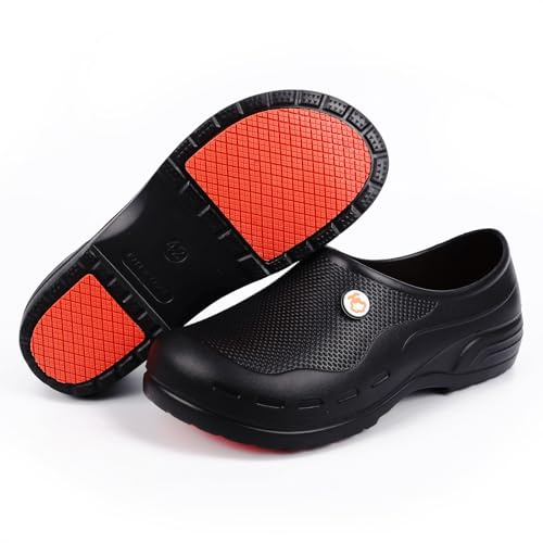 Unisex Lightweight Comfort Clogs - Breathable Slip-On Garden Shoes for Men and Women - Waterproof Easy-Clean Mules for Home, Kitchen & Patio Use